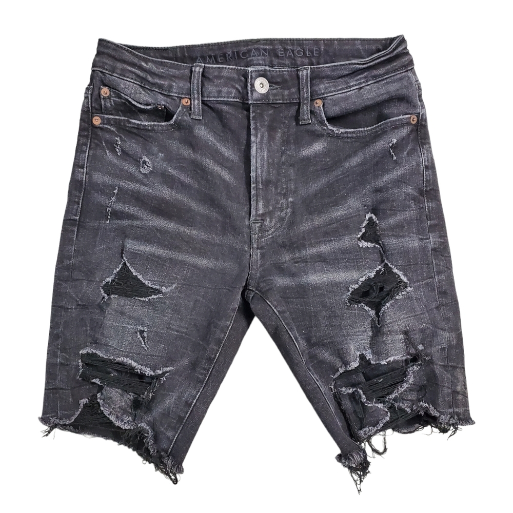 AMERICAN EAGLE Shorts Distressed Flex Denim